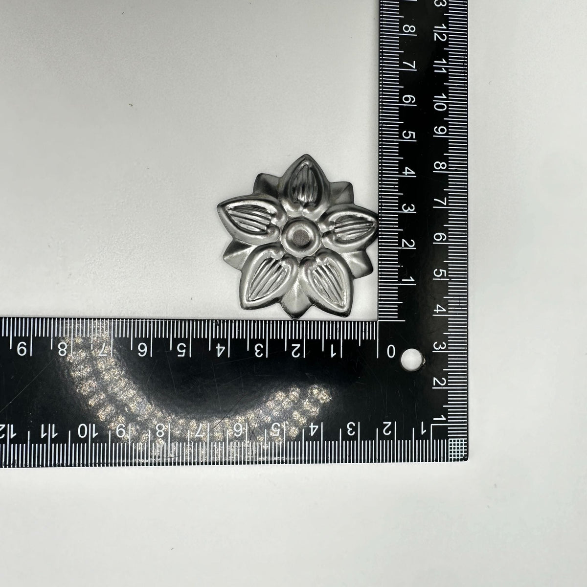 Steel Trunk Rosette: Classic Decorative Ornament for Antique Trunk Restoration