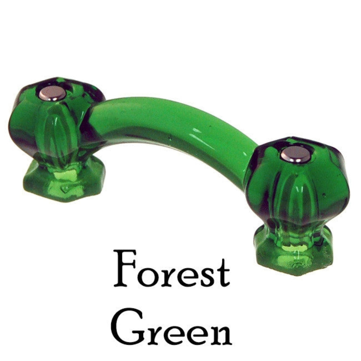 Colorful Glass Handle, Hexagon