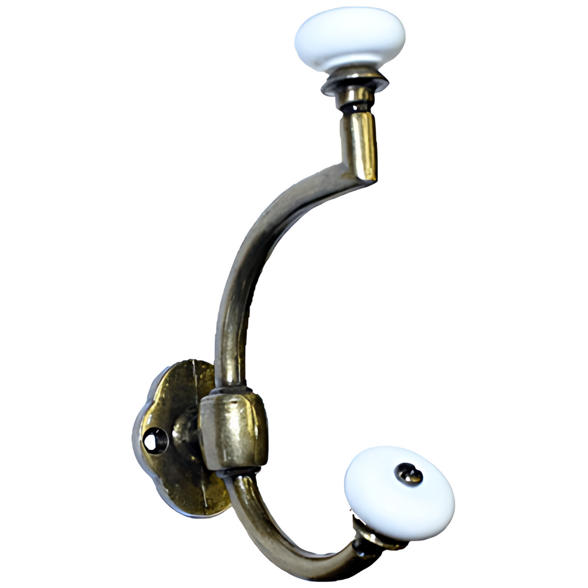 Antiqued Porcelain Ball Coat Hook