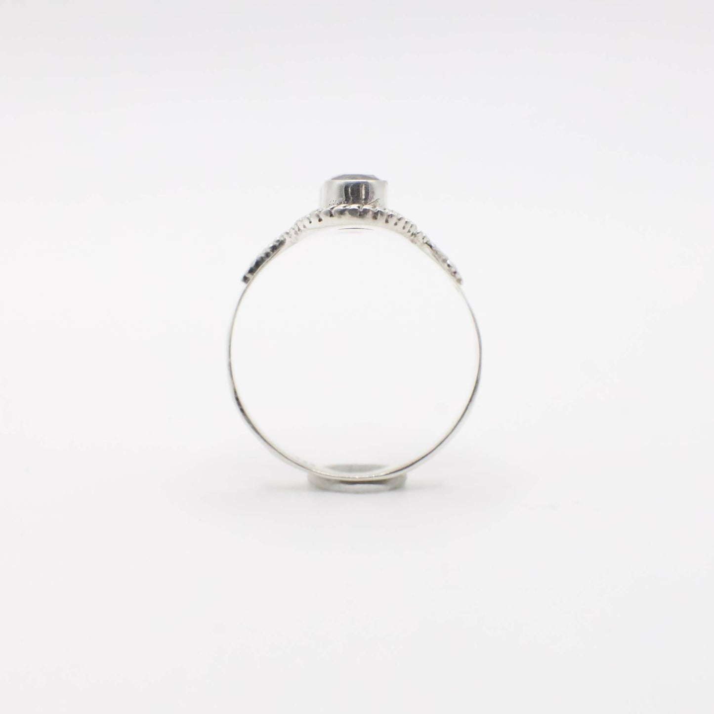 Vintage Genuine Double Moonstone and Sterling Silver Ring