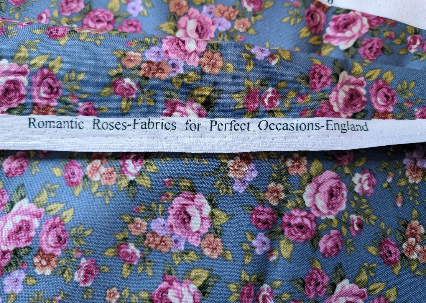 Vintage Fabric - "Romantic Roses" on Cotton by Fabrics for Perfect Occasions