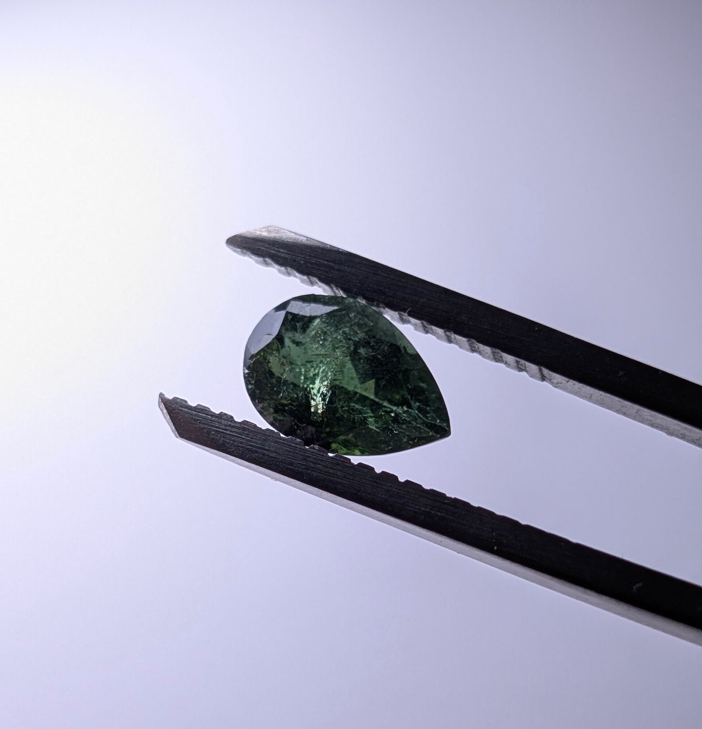 Earth Mined Genuine Green Tourmaline Pear Cut 1.35 Carat 9mm x 6.25mm Loose Gemstone