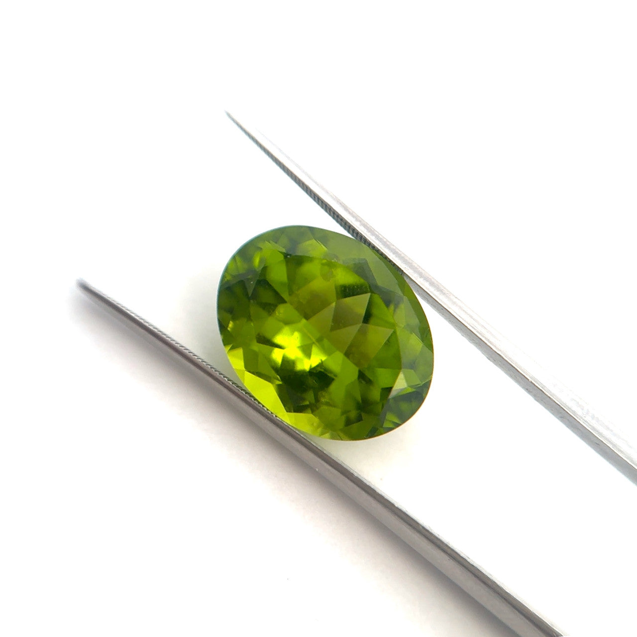 Oval Cut Genuine Peridot Faceted Loose Gemstone