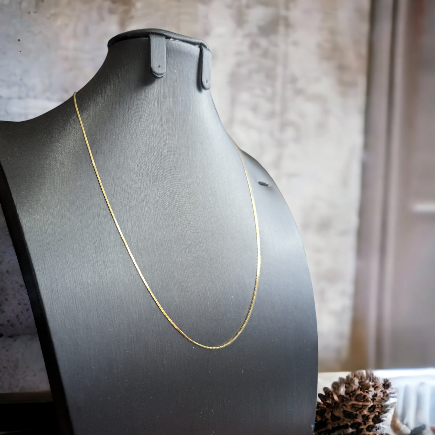 Vintage 14k Serpentine S Link Gold Delicate Chain Necklace Made in Italy