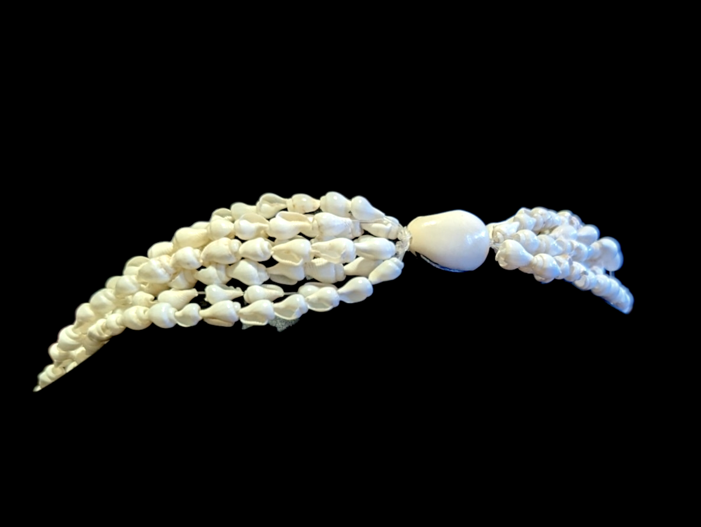 Multi Strand Vintage Dovetail Seashell Lei a Necklace