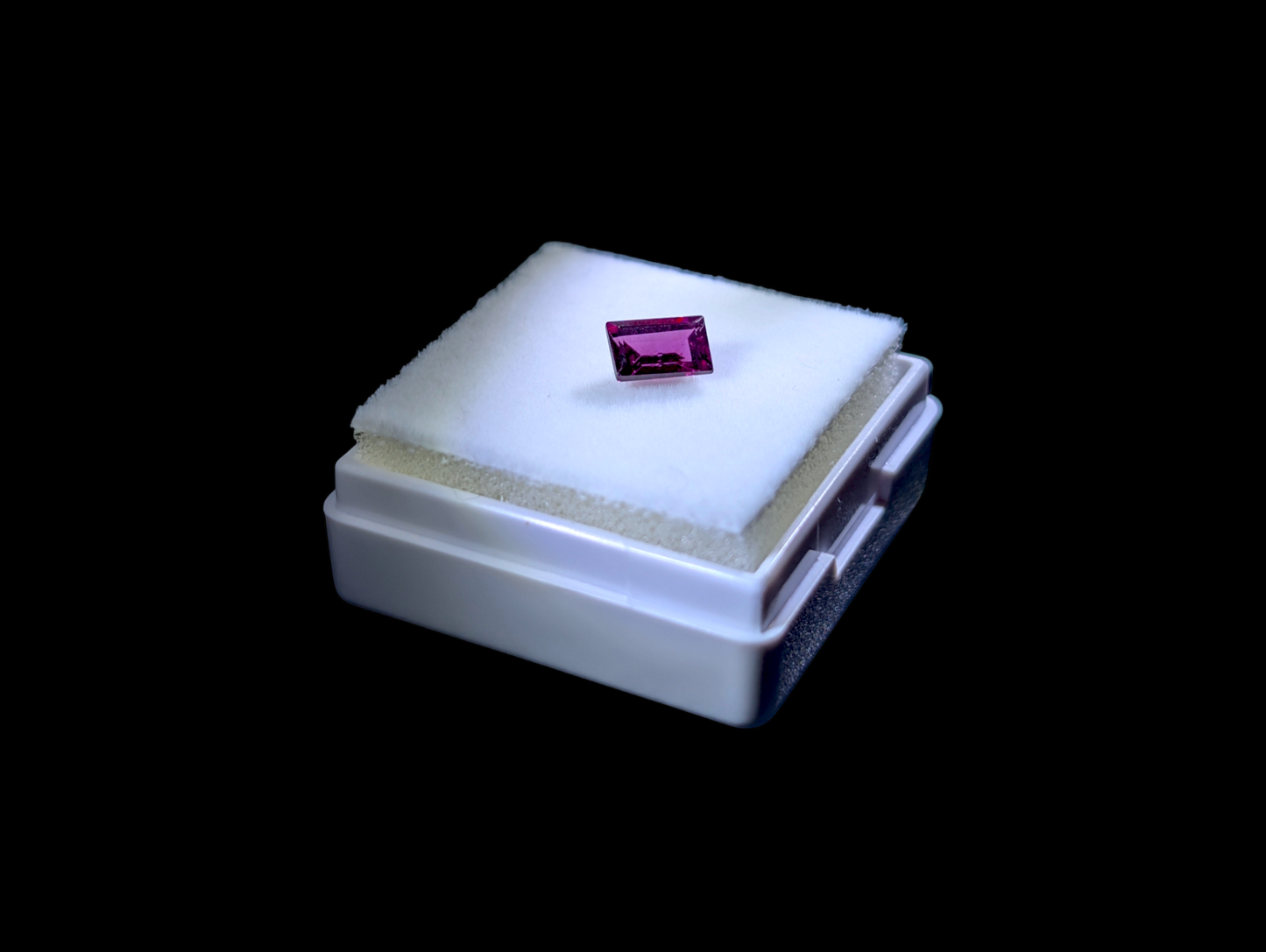 Baguette Cut .75 Carat Genuine Rhodolite Garnet
