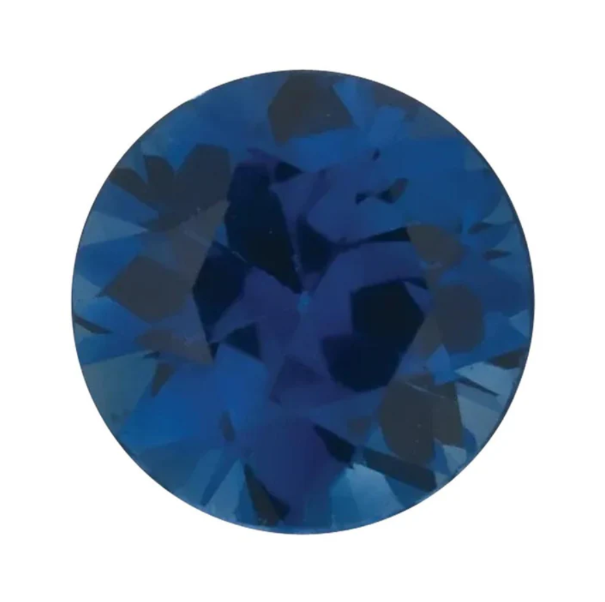 Round Cut Royal Blue Genuine Sapphire Loose Small Replacement Gemstones