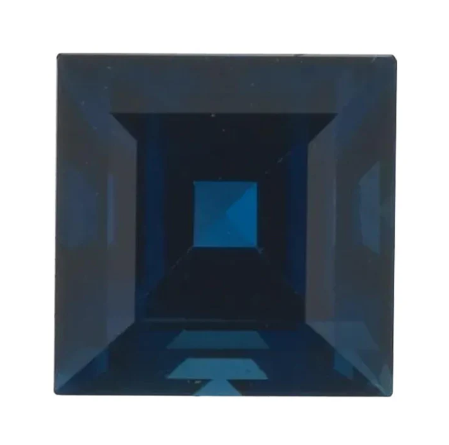 3.5mm Square Cut Royal Blue Genuine Sapphire Loose Replacement Gemstone
