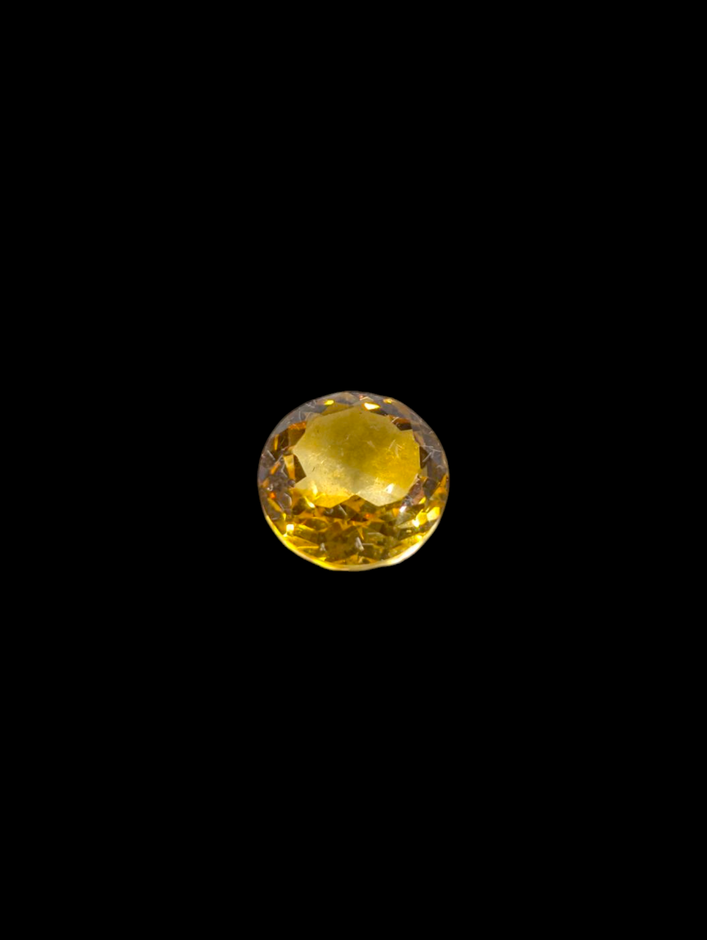 3.48 Carat Brilliant Round Cut Genuine Earth Mined Golden Citrine Loose Gemstone