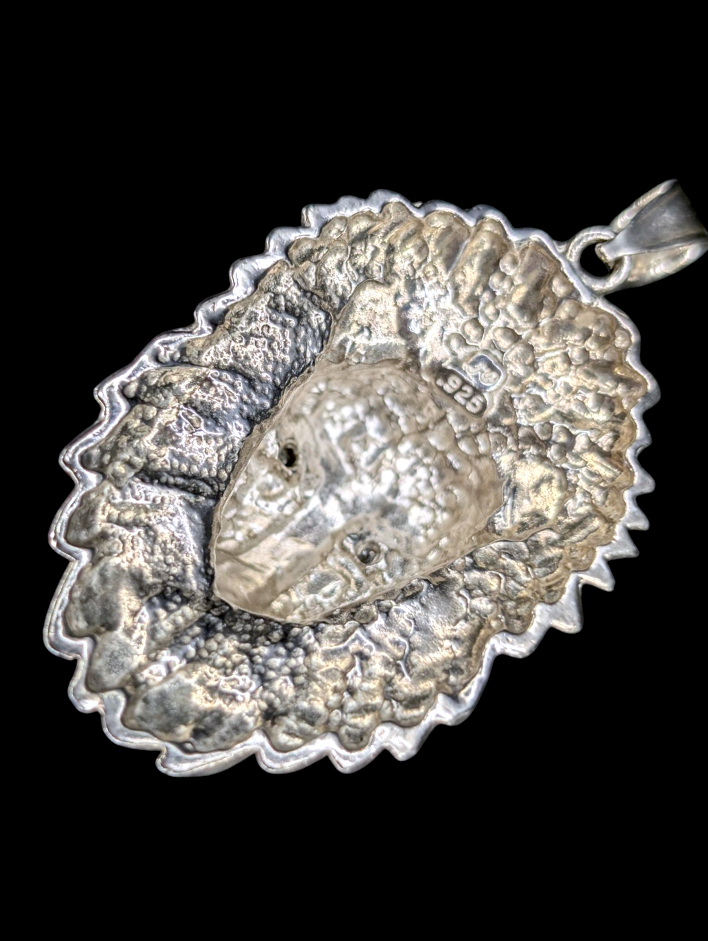 Vintage Mark Anthony Lion Head with Genuine Diamond Eyes Pendant