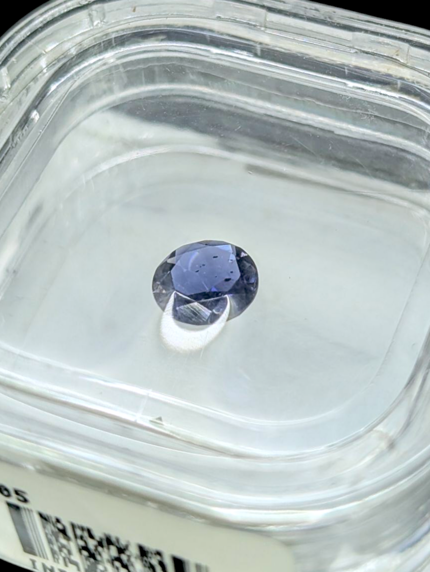 Earth Mined Genuine Blue Iolite Round Cut .75 Carat Loose Gemstone