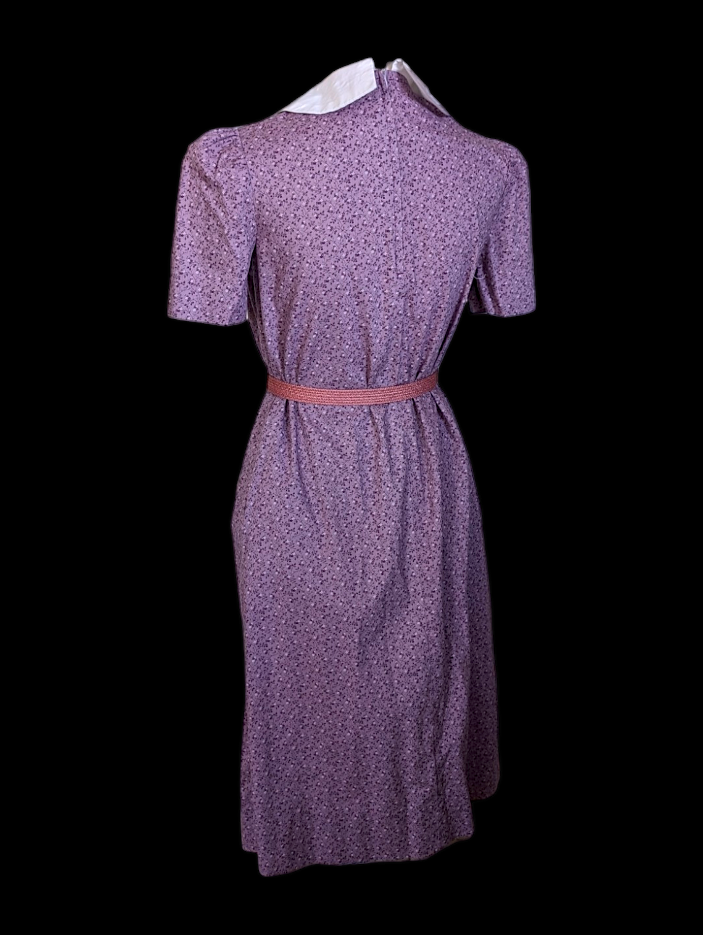 Vintage Dusty Rose Pink Braided Belt