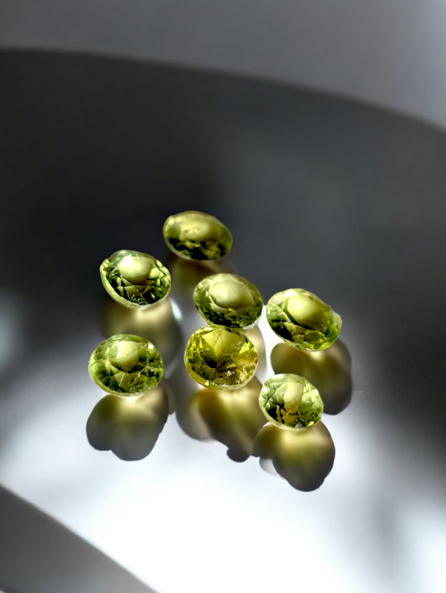 Genuine Peridot Round Brilliant Cut Loose Gemstones