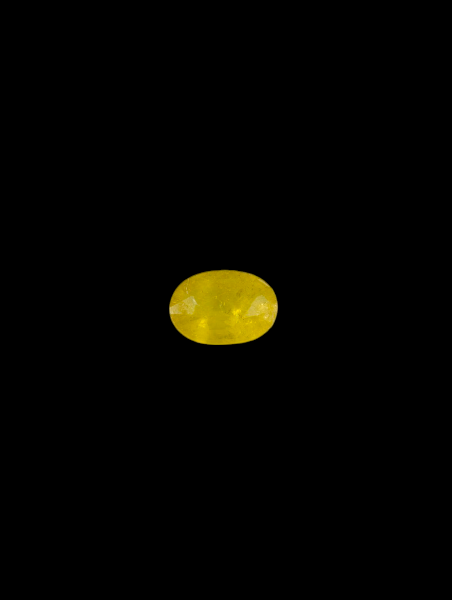 Genuine Sri Lanka Earth Mined Yellow Sapphire Oval Cut Loose Gemstone