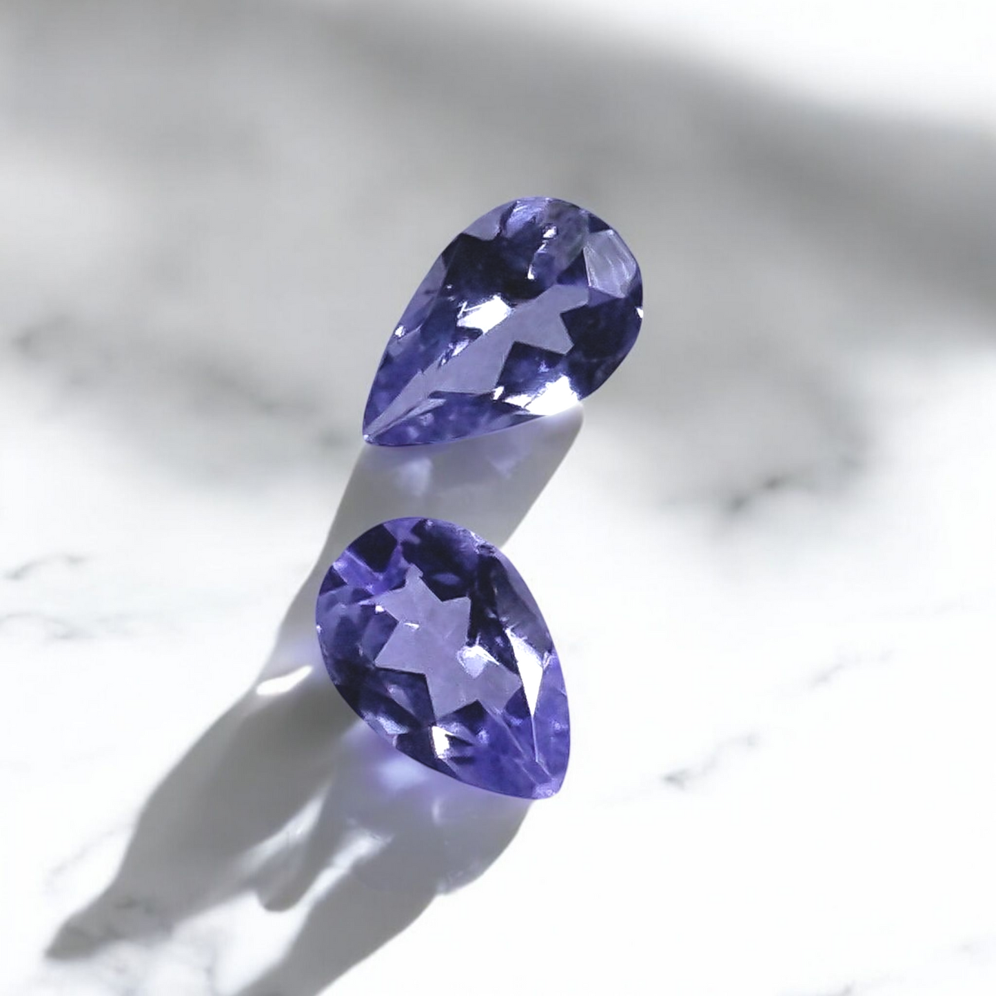 2 Piece 4mm Earth Mined Genuine Tanzanite Pear Cut Matching Pair Set Loose Gemstones