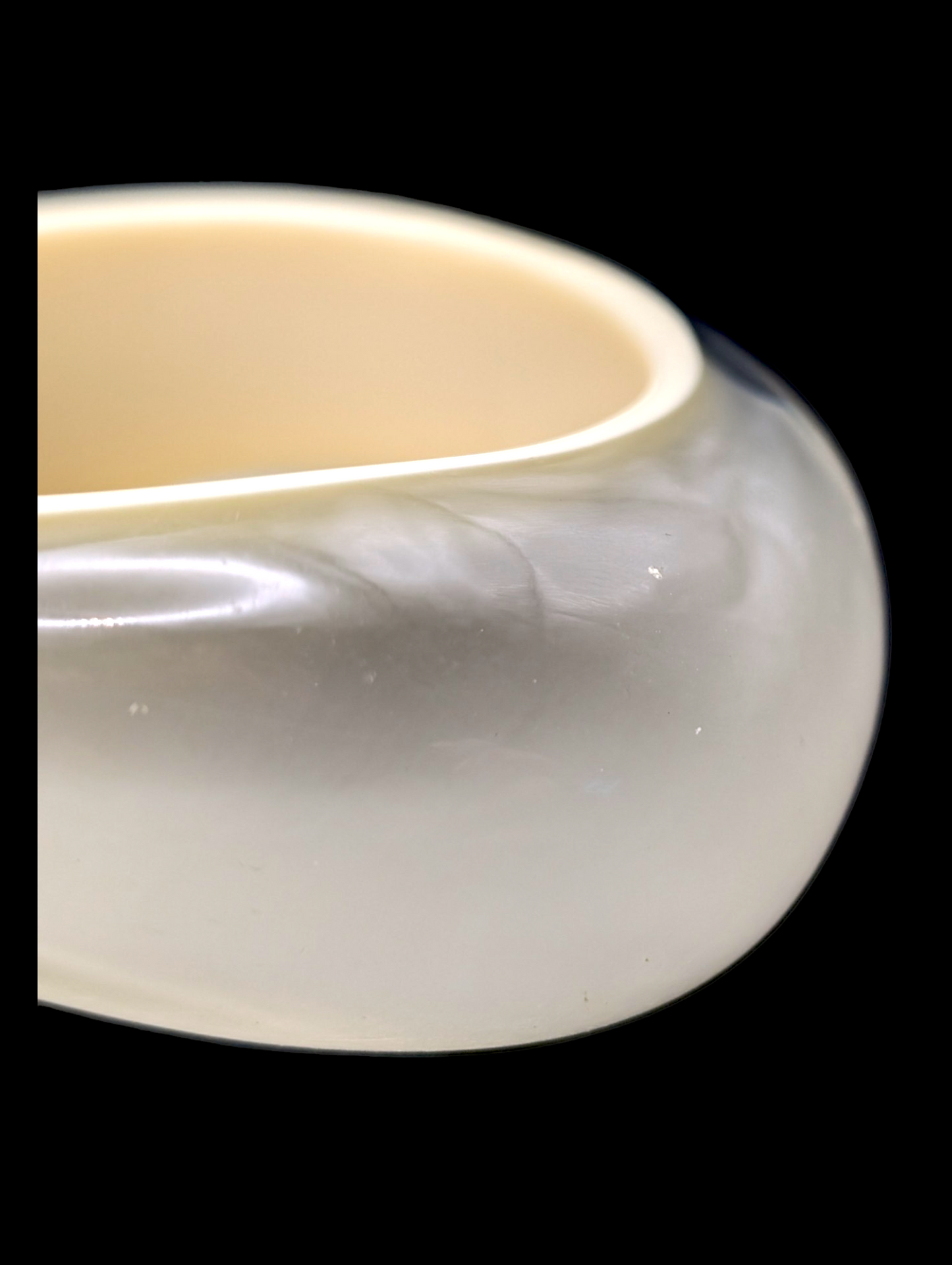 1970s Patricia Von Musulin Asymmetrical Lucite Bangle Bracelet