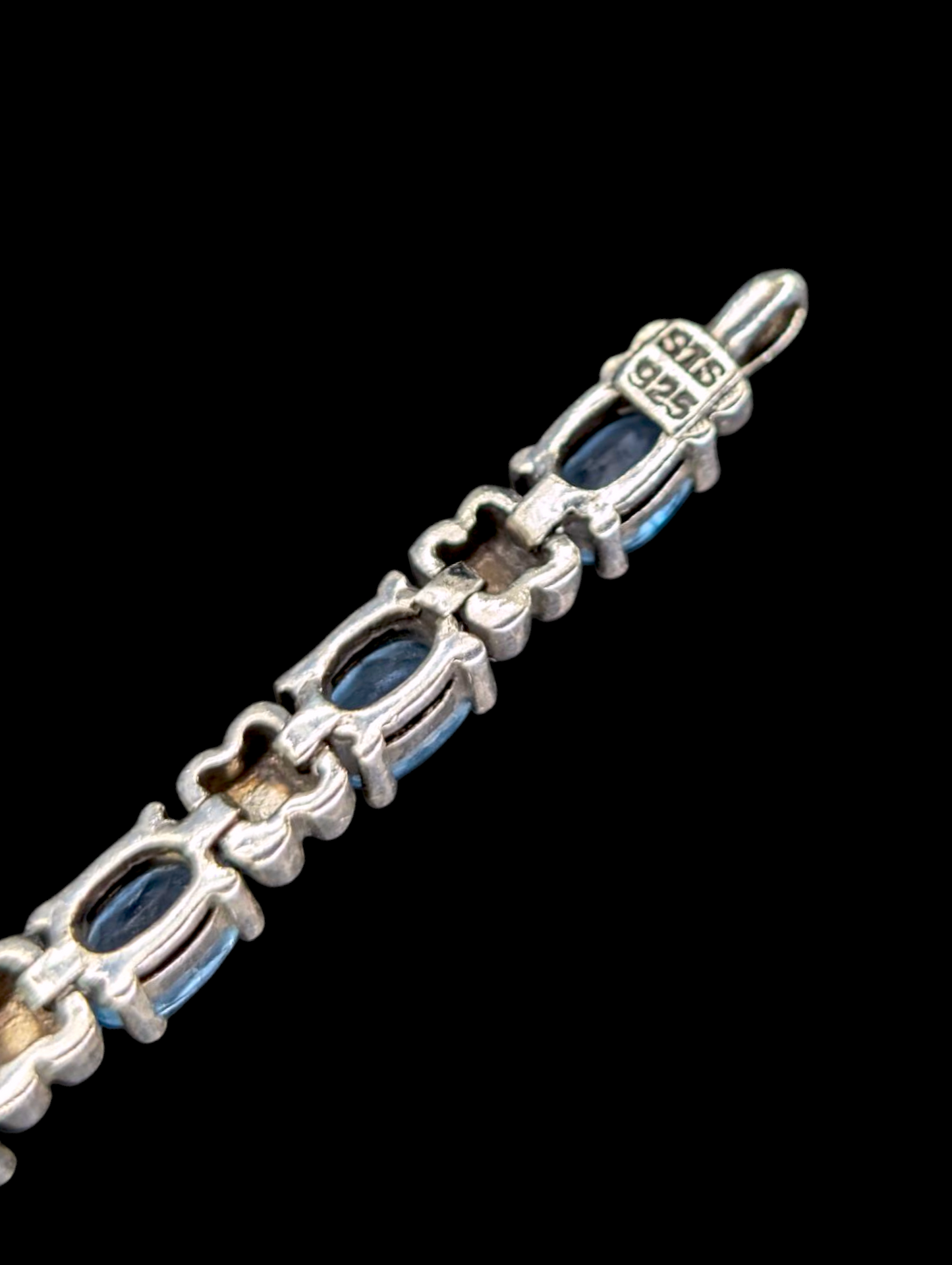 Vintage 7+ Carat Genuine Swiss Topaz Gemstone Tennis Bracelet