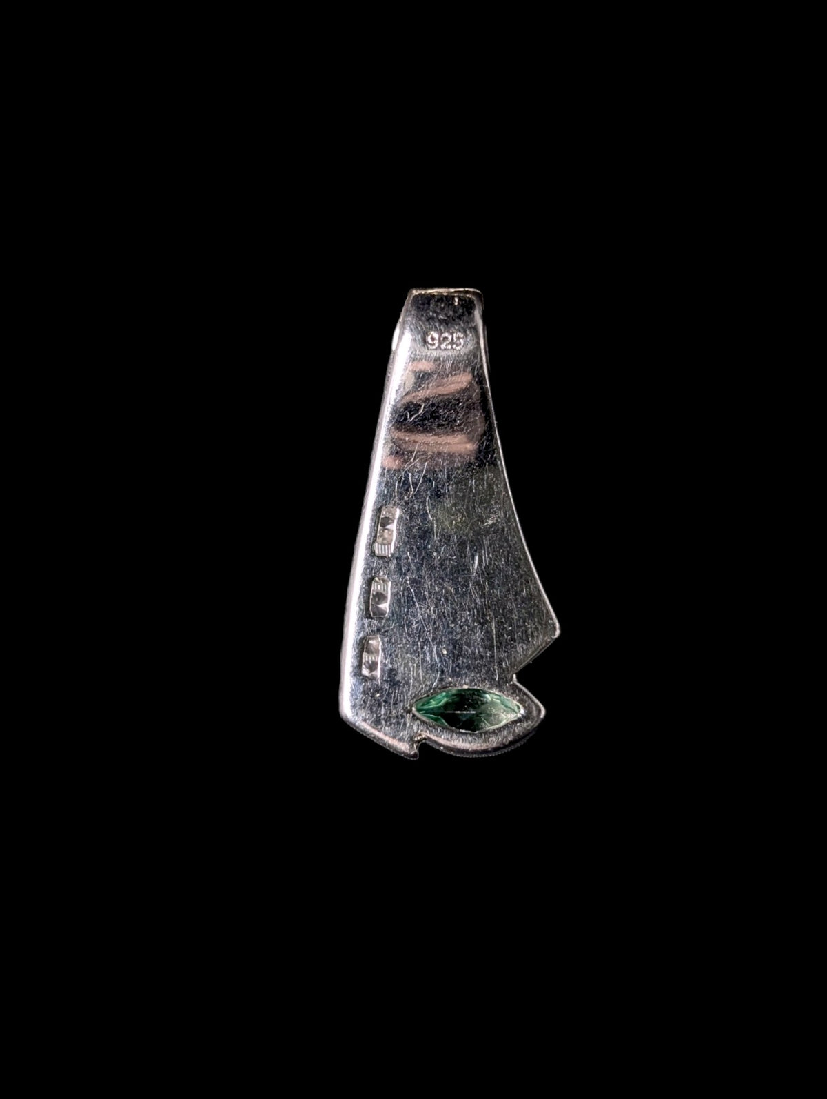 Vintage Inlay Genuine Opal and Zultanite Sterling Silver Pendant