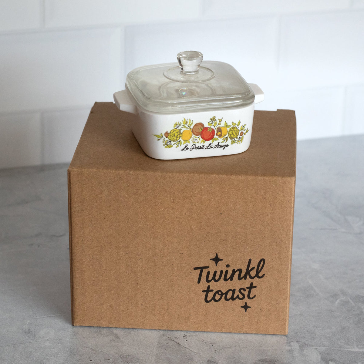 Mini Spice of Life Trinket Box – Corning Ware–Inspired Casserole