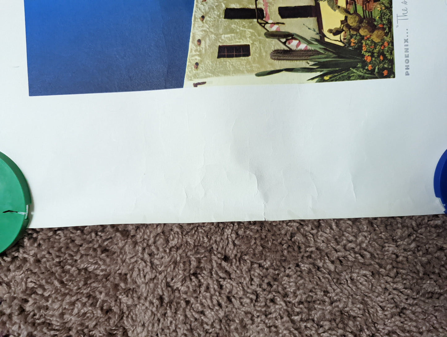 1960s Phoenix Original TWA Trans World Airlines Poster by Rex Werner