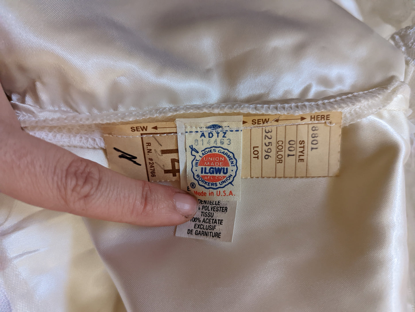 1980s Vintage Southern Belle Victorian Inspired Wedding Dress