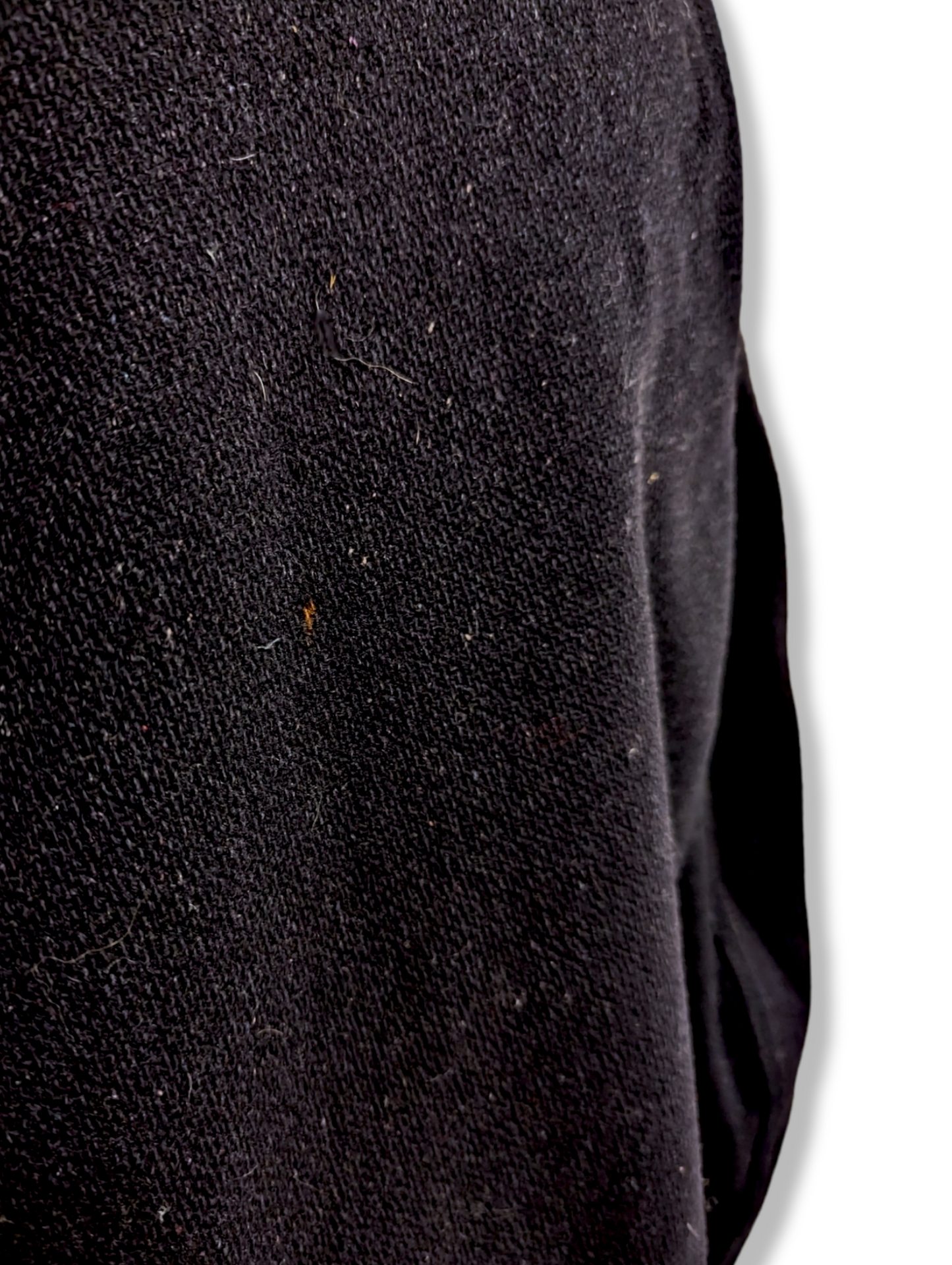 1940s - 1950s H.L. Whiting Co Los Angeles Lettermen Varsity College Bomber Sports Jacket in Black with Leather Pocket Trim and Knit Yellow and Green Cuffs/Collar/Banding