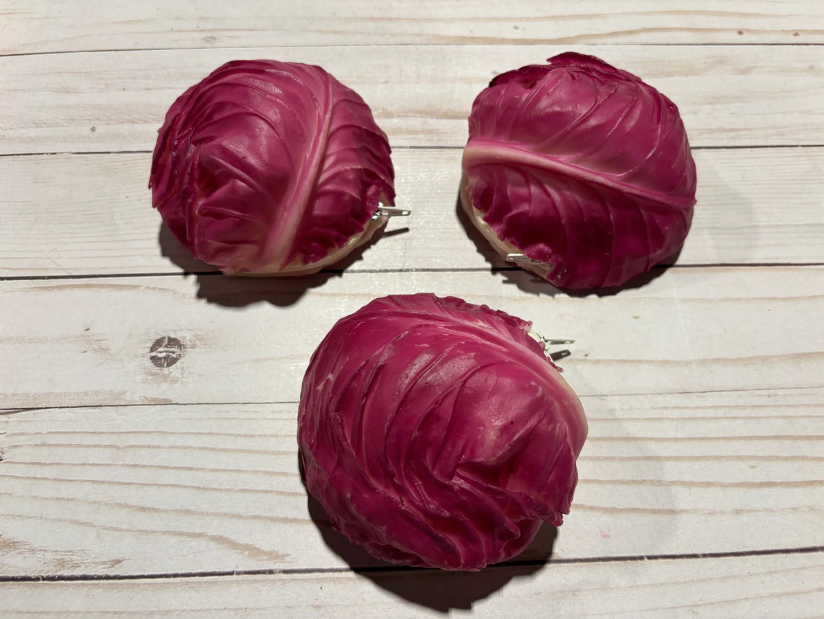 Purple Cabbage Zipper Coin Purse