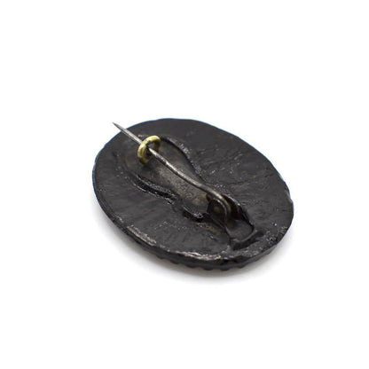 Antique Victorian Simulated Jet Brooch