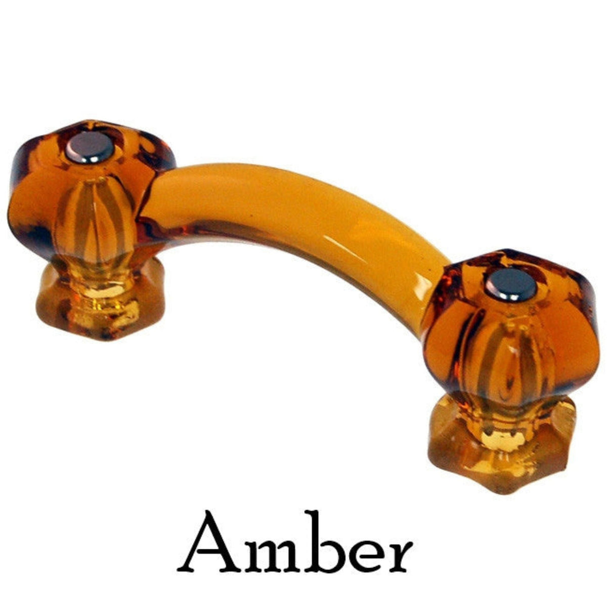 Colorful Glass Handle, Hexagon