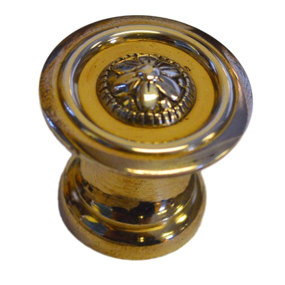 Vintage Brass Knob from the Depression Era Authentic Antique Hardware