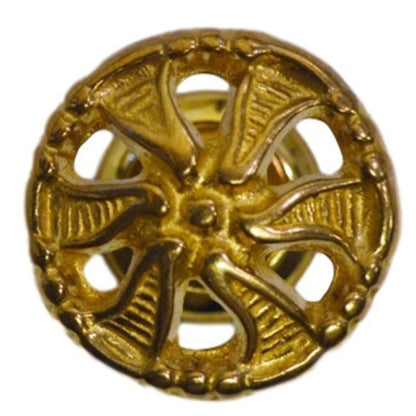 Elegant Decorative Victorian Knob in Brass and Antique Brass for Timeless Furniture Charm