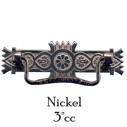 Eastlake Style Pull in Brass or Antique Brass