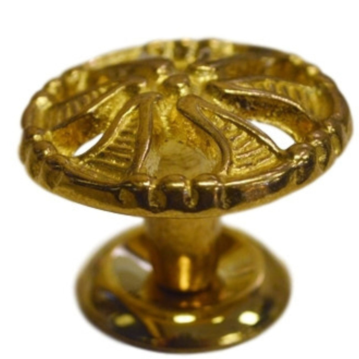 Elegant Decorative Victorian Knob in Brass and Antique Brass for Timeless Furniture Charm