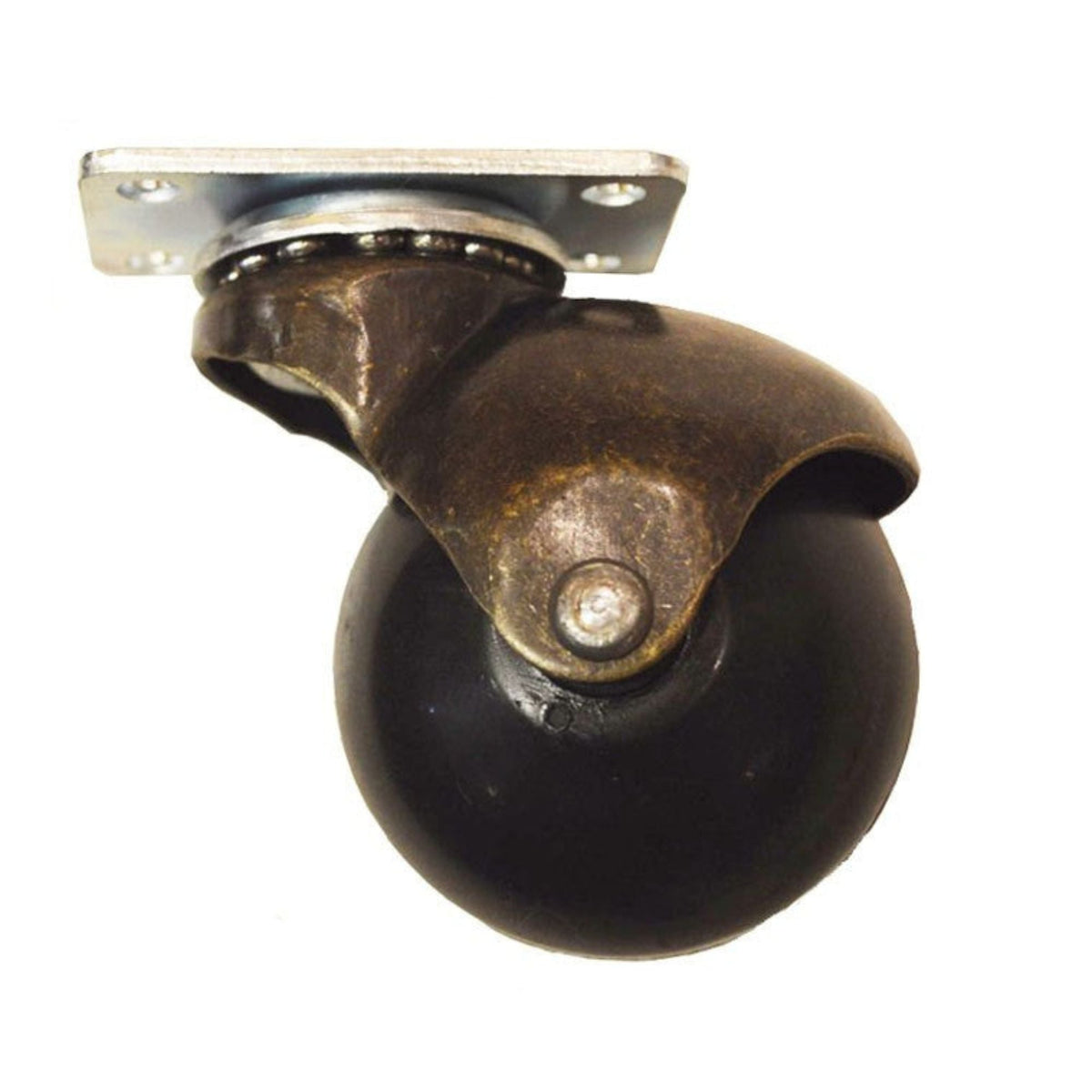 Antique Brass or Chrome Hooded Ball Caster