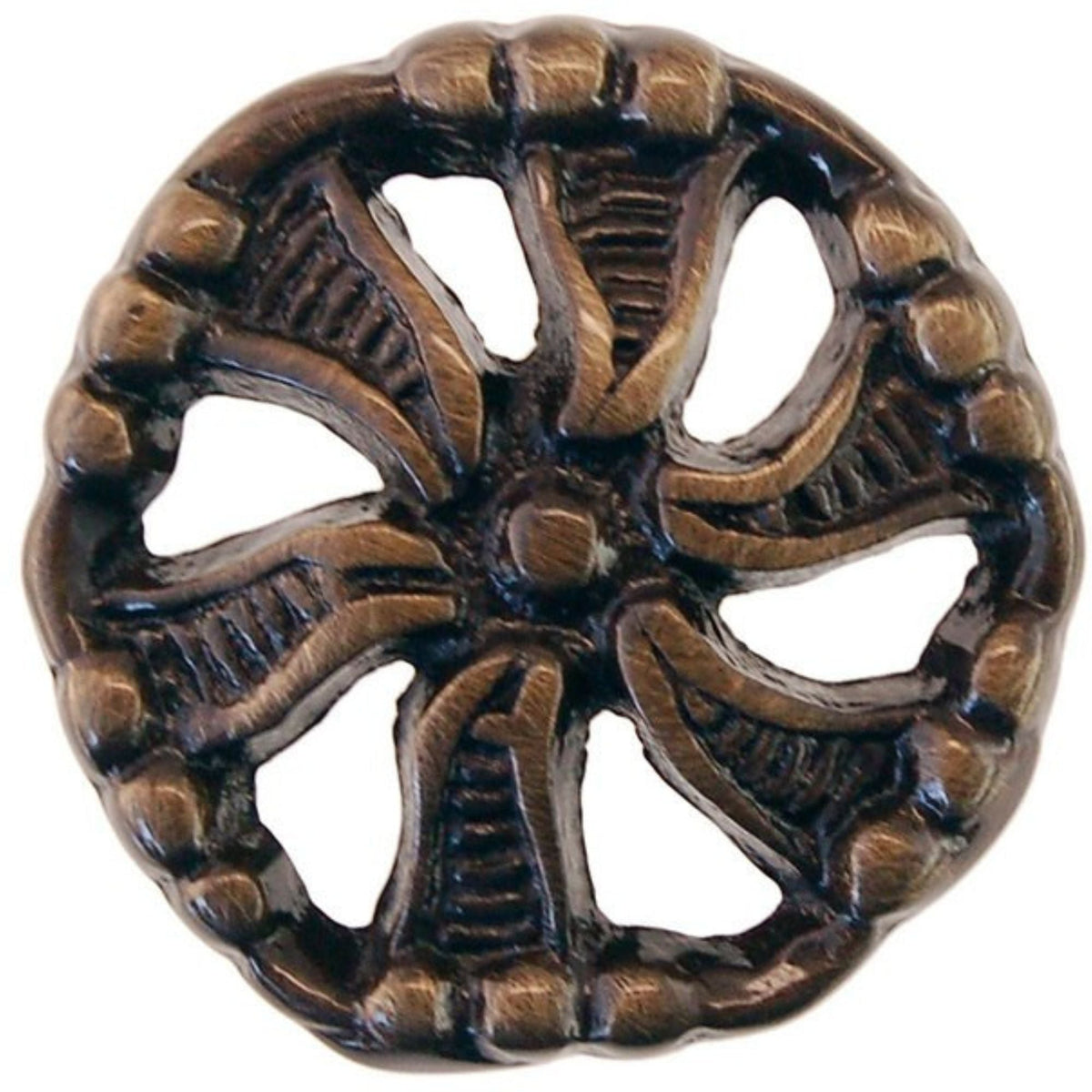 Elegant Decorative Victorian Knob in Brass and Antique Brass for Timeless Furniture Charm