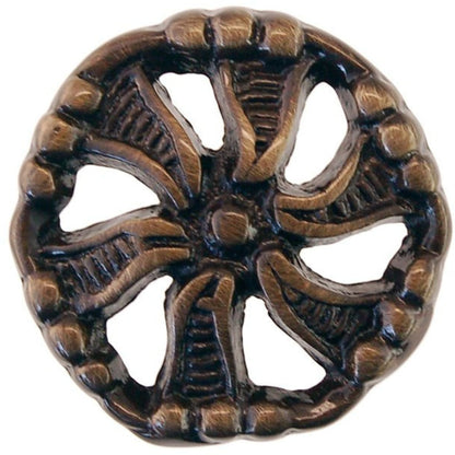 Elegant Decorative Victorian Knob in Brass and Antique Brass for Timeless Furniture Charm
