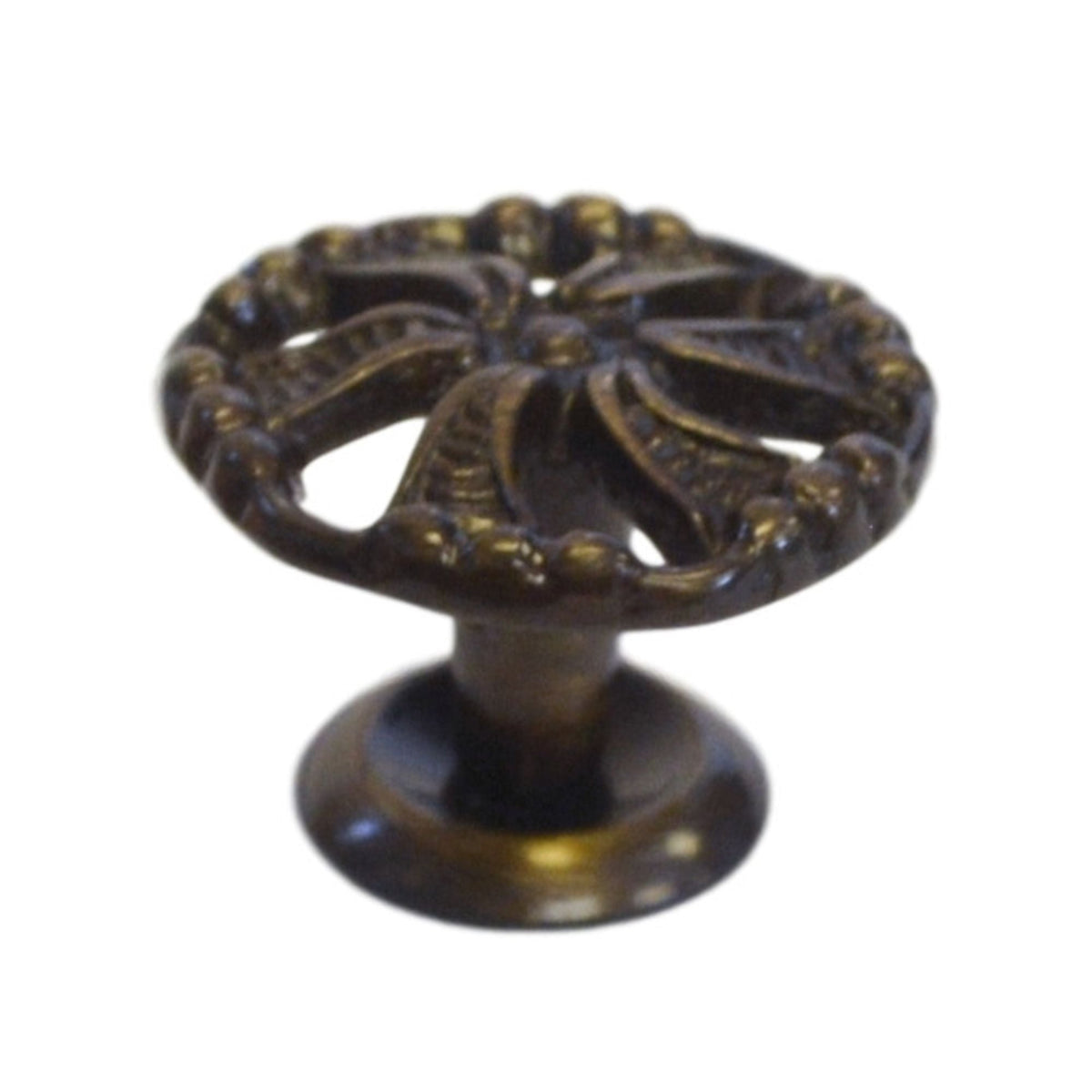 Elegant Decorative Victorian Knob in Brass and Antique Brass for Timeless Furniture Charm