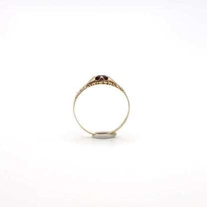 Vintage 10K Yellow Gold Gemstone Ring