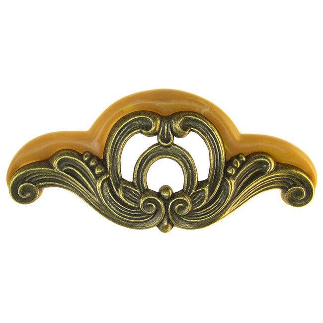 Waterfall Bakelike & Metal Drawer Pull