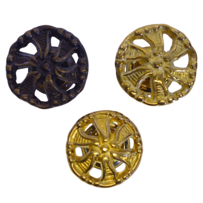 Elegant Decorative Victorian Knob in Brass and Antique Brass for Timeless Furniture Charm