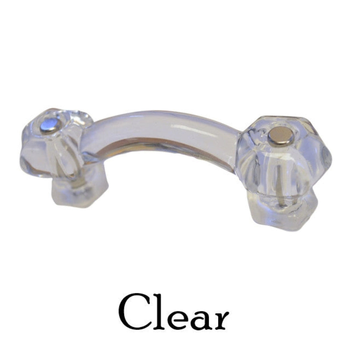 Colorful Glass Handle, Hexagon