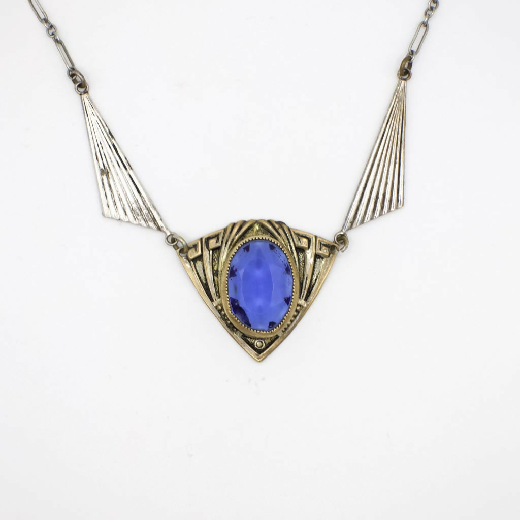 Antique Art Deco Gemstone Necklace