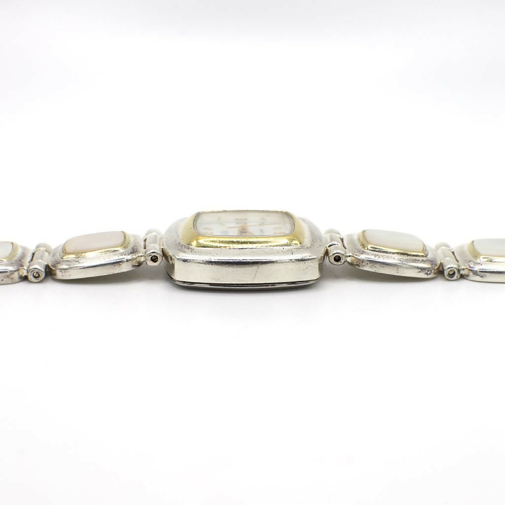 Vintage Ecclissi Genuine Mother of Pearl and Sterling Silver Watch