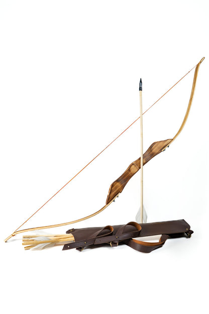 37" Take-Down Toy Bow & Rubber-Tipped Arrow Set With Felt Quiver