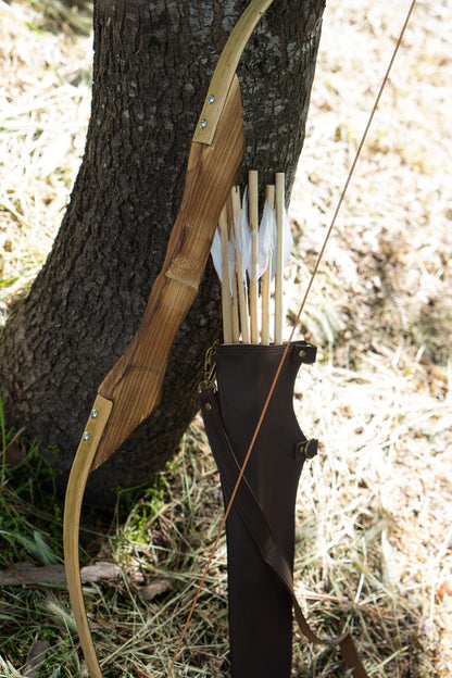 37" Take-Down Toy Bow & Rubber-Tipped Arrow Set With Felt Quiver