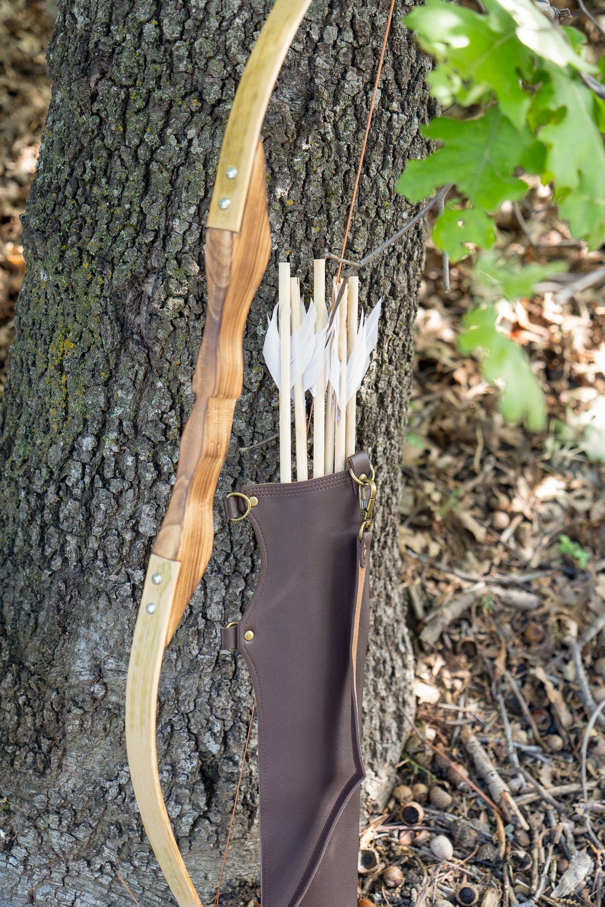 37" Take-Down Toy Bow & Rubber-Tipped Arrow Set With Felt Quiver