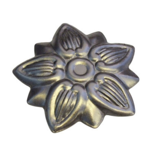 Steel Trunk Rosette: Classic Decorative Ornament for Antique Trunk Restoration