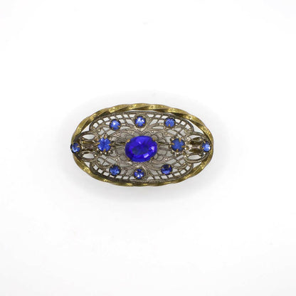 Antique Edwardian Paste Gemstone Brooch