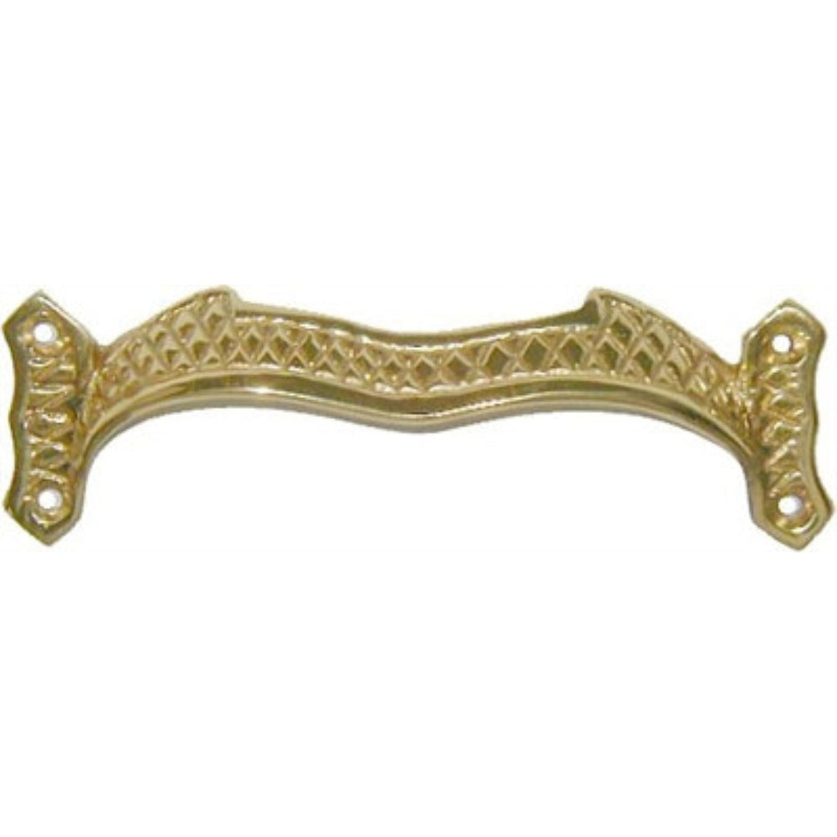 Antique Trunk Lid Lift Cast Brass or Cast Iron, 1-1/4" High x 4-1/8" Wide, Includes Fasteners