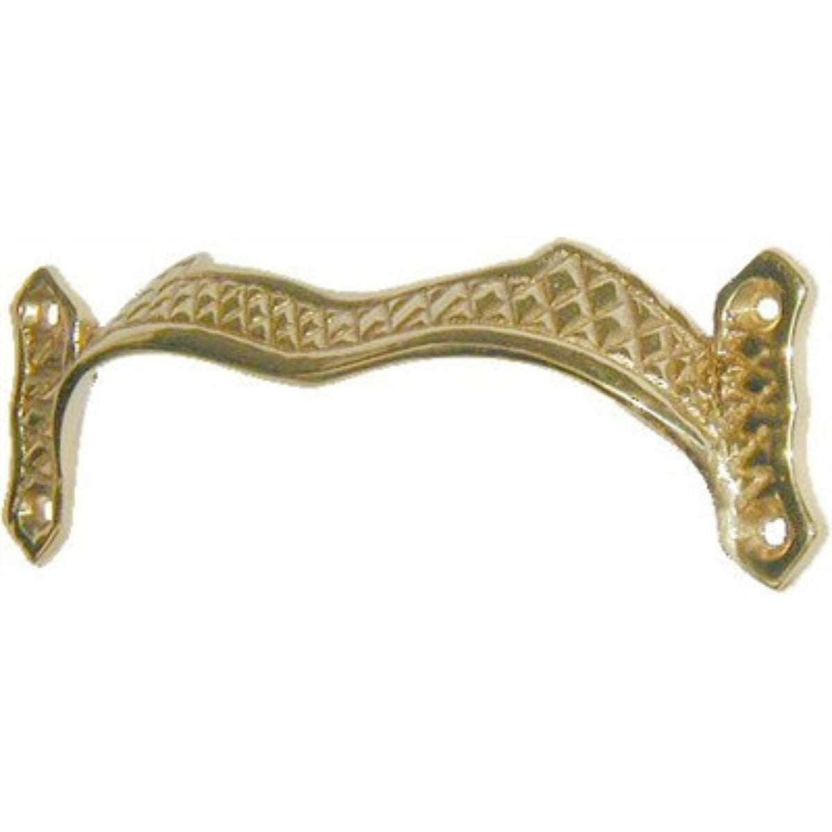 Antique Trunk Lid Lift Cast Brass or Cast Iron, 1-1/4" High x 4-1/8" Wide, Includes Fasteners